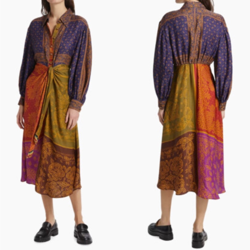 Farm Rio paisley boho dress